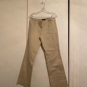 New York & Company (7th Avenue Suiting) Beige w/Silver Emblem Accent Trousers,